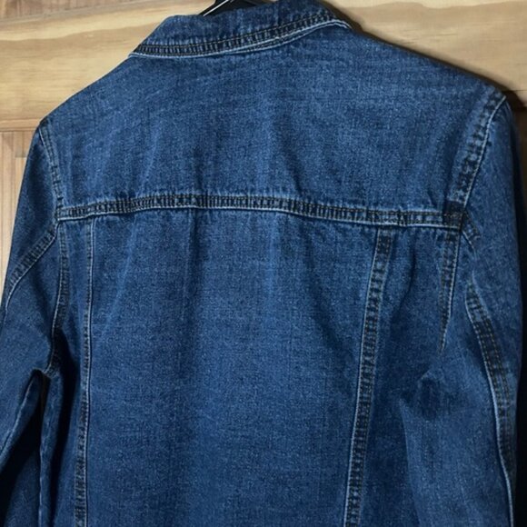 Distressed Highway Jeans Blue Jean Jacket 100% cotton - Picture 4 of 7